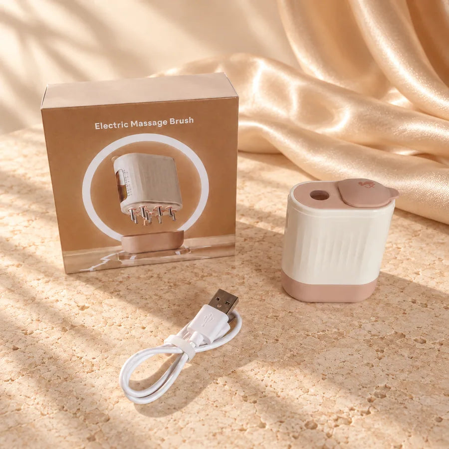 Coffret SILKFLOW avec boîte réelle, appareil et câble ; fond et éclairage retouchés